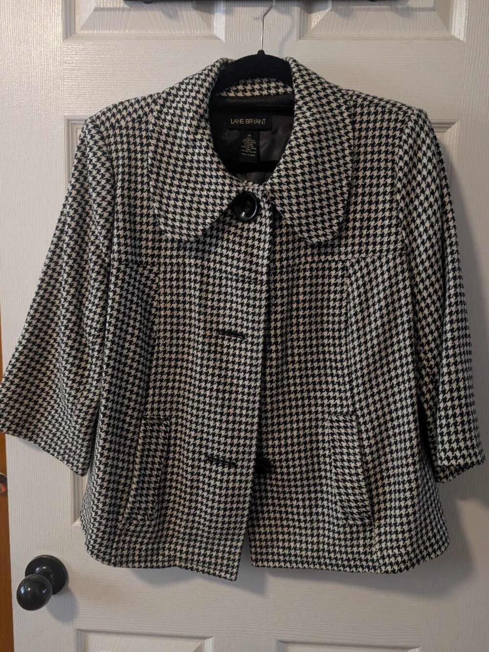 Lane Bryant Houndstooth Swing Jacket